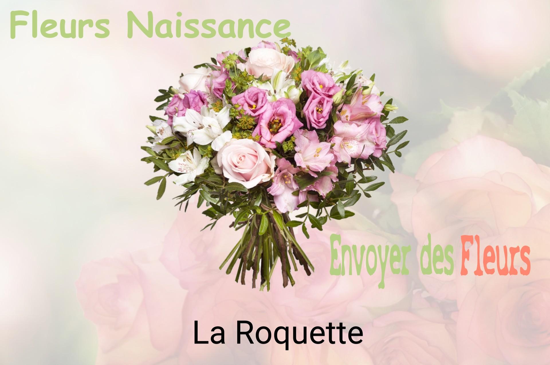 Bouquet de fleurs de naissance livré à La Roquette